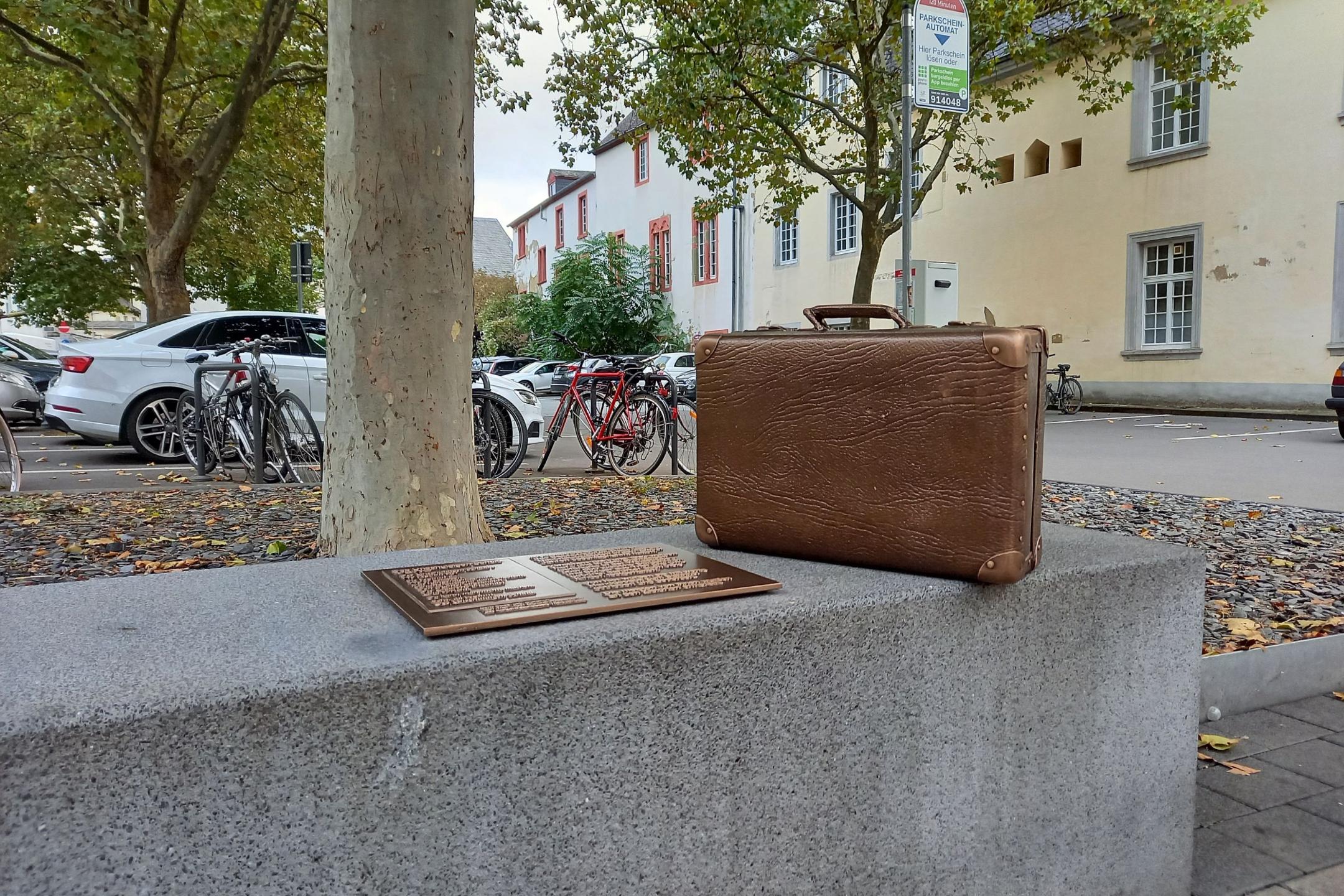 Deportationsdenkmal am Trierer Rindertanzplatz.