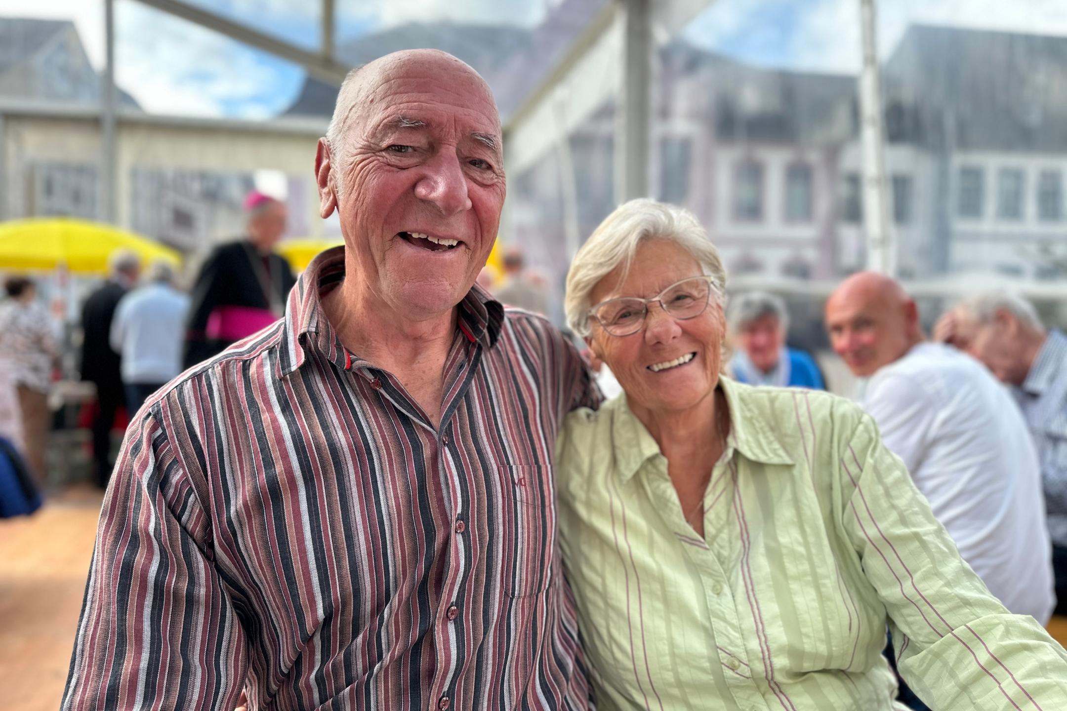 Mechtilde und Raimond Holl aus Völklingen kamen zum Bistumsfest. Sie feierten vergangenes Jahr Goldene Hochzeit.