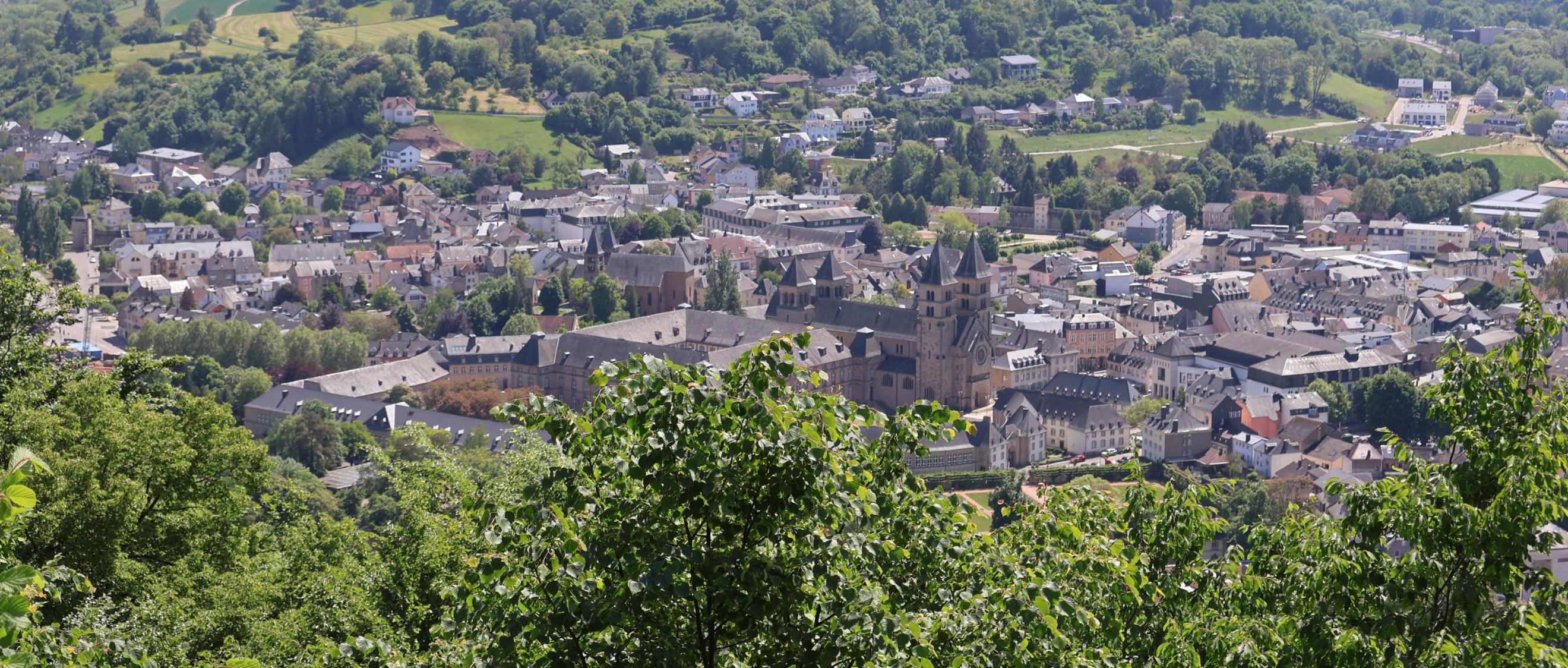Ausblick auf eine Stadt von oben