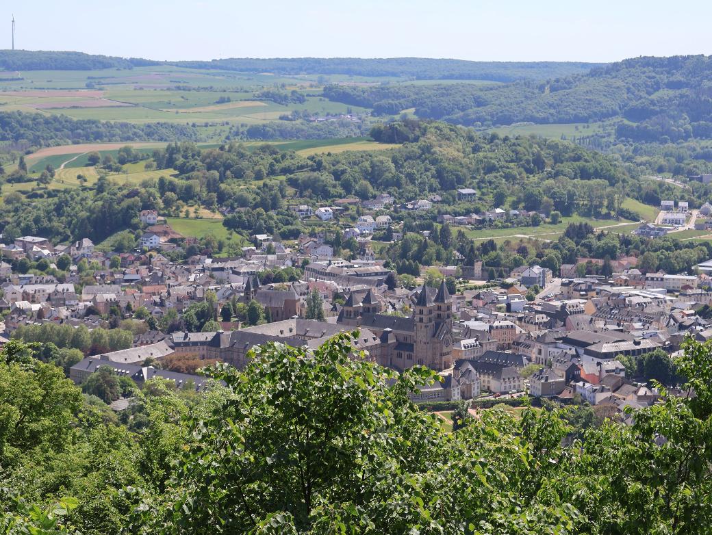 Ausblick auf eine Stadt von oben