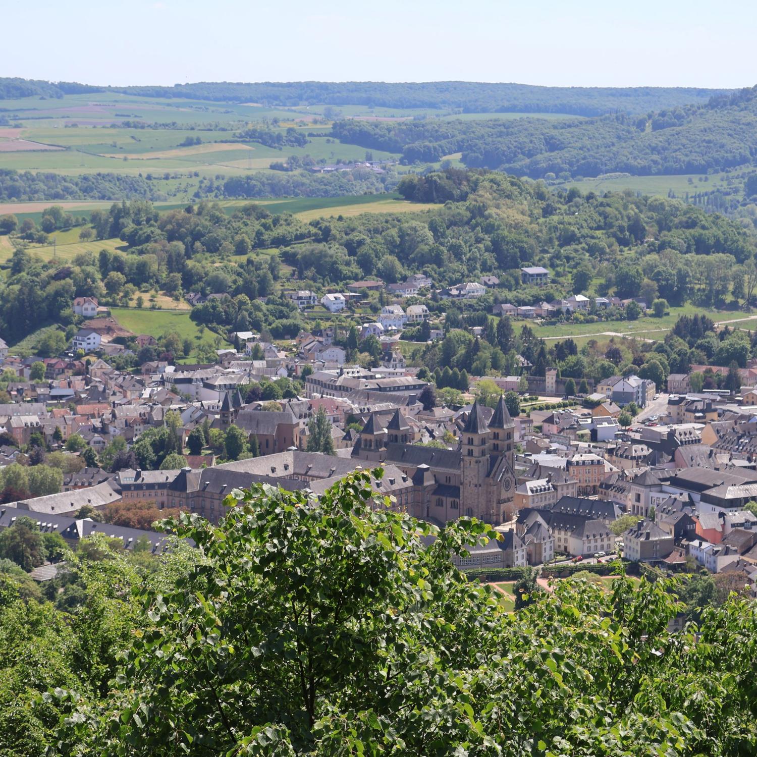 Ausblick auf eine Stadt von oben