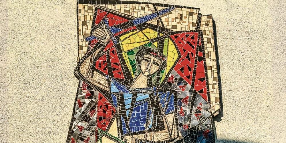 Glasmosaik des Erzengels Michael