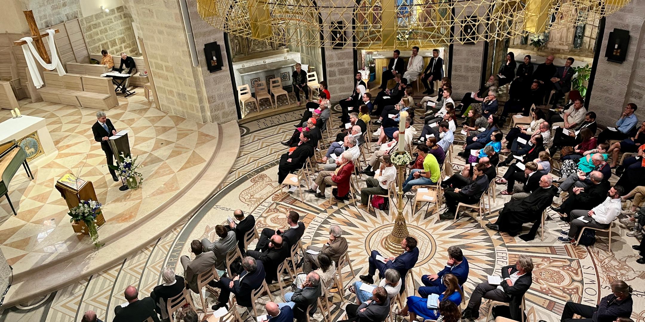 Der Präsident des Bundesverfassungsgerichts, Stephan Harbarth, war der Festredner in Jerusalem. (c) Daniela Elpers/Deutsche Bischofskonferenz Der Präsident des Bundesverfassungsgerichts, Stephan Harbarth, war der Festredner in Jerusalem.