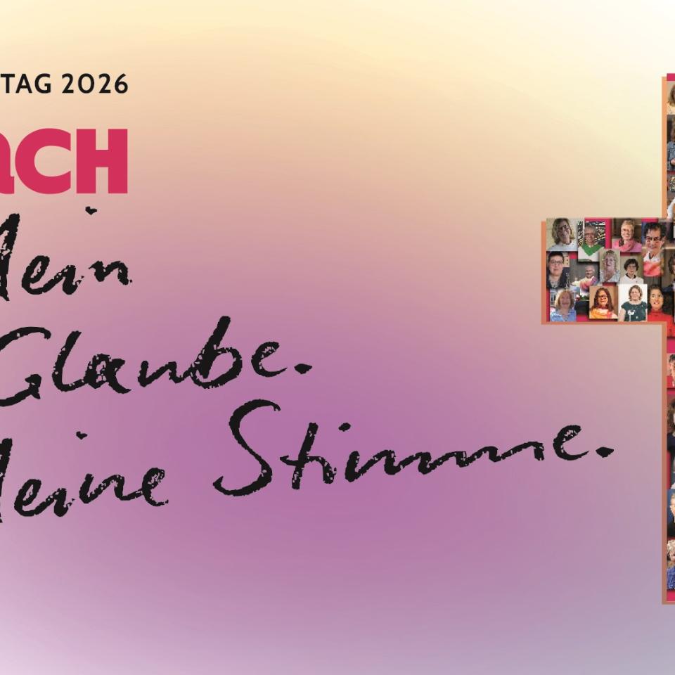 Der Slogan zum Predigerinnentag 2026: Preach it! Mein Glaube. Meine Stimme.