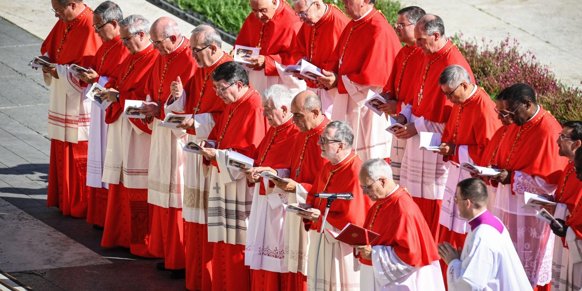 Kardinäle beim feierlichen Konsistorium am 30. September auf dem Petersplatz im Vatikan.
