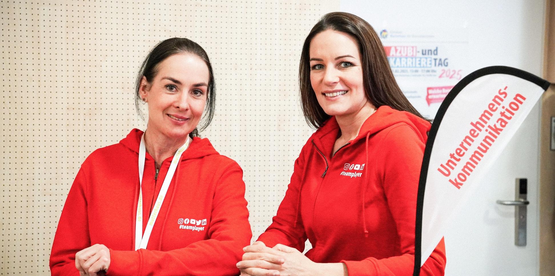 Alexandra Wilsdorff (links) und Christina Weiland teilen sich die Leitung des Bereichs Kommunikation.