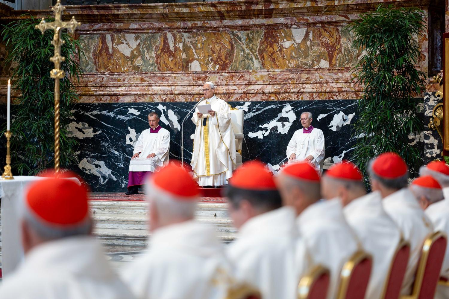 Gottesdienst mit Papst Leo XIV. zur Eröffnung des außerordentlichen Konsistoriums am 26. Juni im Petersdom.
