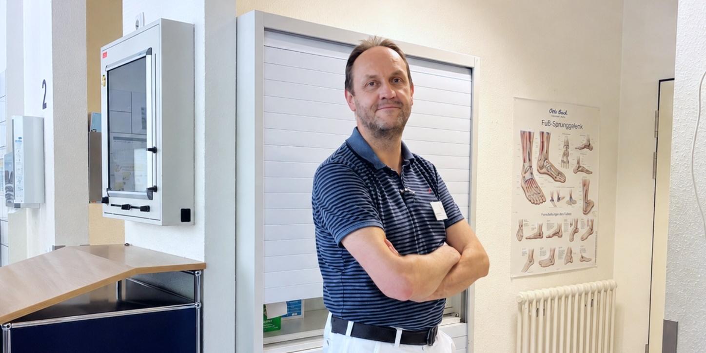 BG-Ambulanz mit Chefarzt Rafal Kurowski.