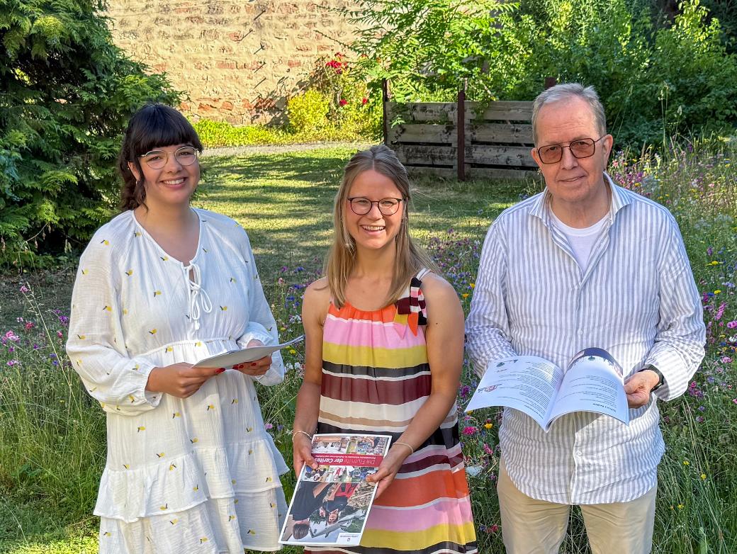 Sie gehören zum Caritas-Fluthilfeteam beim Caritas­verband für die  Diözese Trier: Susanne Willems, Judith Wörz-Becker und Joachim Schäferbarthold.