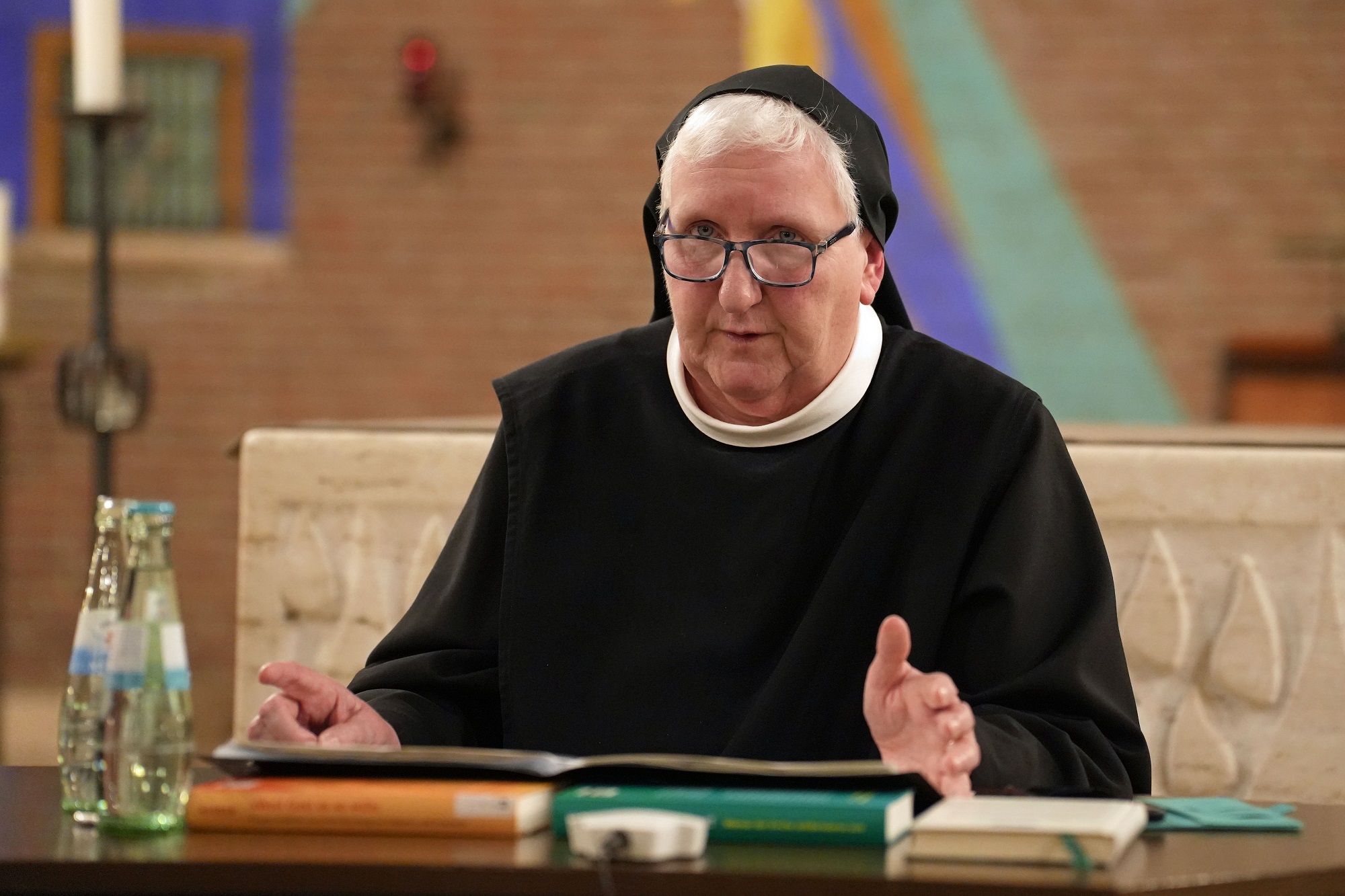 Die Benediktinerin Philippa Rath ist beim „Samstagabendgespräch“ zu Gast in der Autobahnkirche St. Paul in Wittlich.