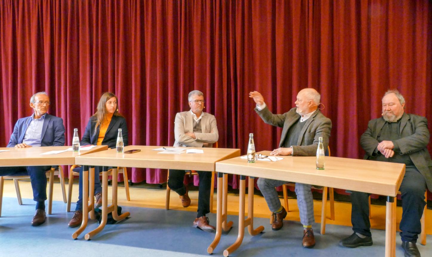 Nicht alle waren immer einer Meinung: Konrad Berg, Janine Fischer, Herbert Fandel, Marcel Hürtgen und Klaus Bender (von links).