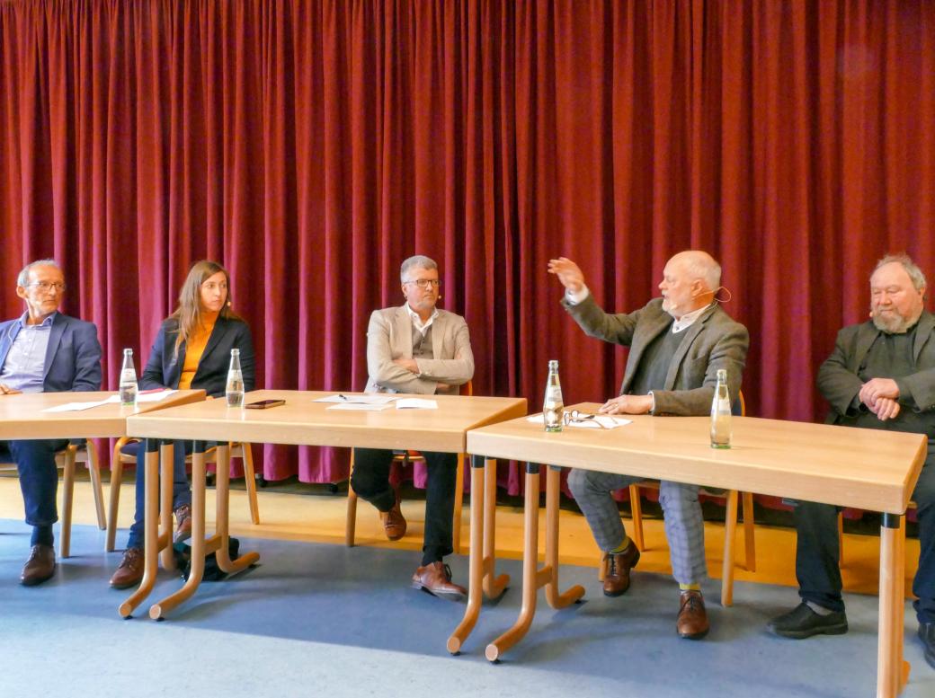 Nicht alle waren immer einer Meinung: Konrad Berg, Janine Fischer, Herbert Fandel, Marcel Hürtgen und Klaus Bender (von links).
