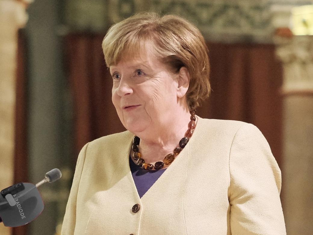 Angela Merkel bei der Fastenpredigt in Maria Laach.