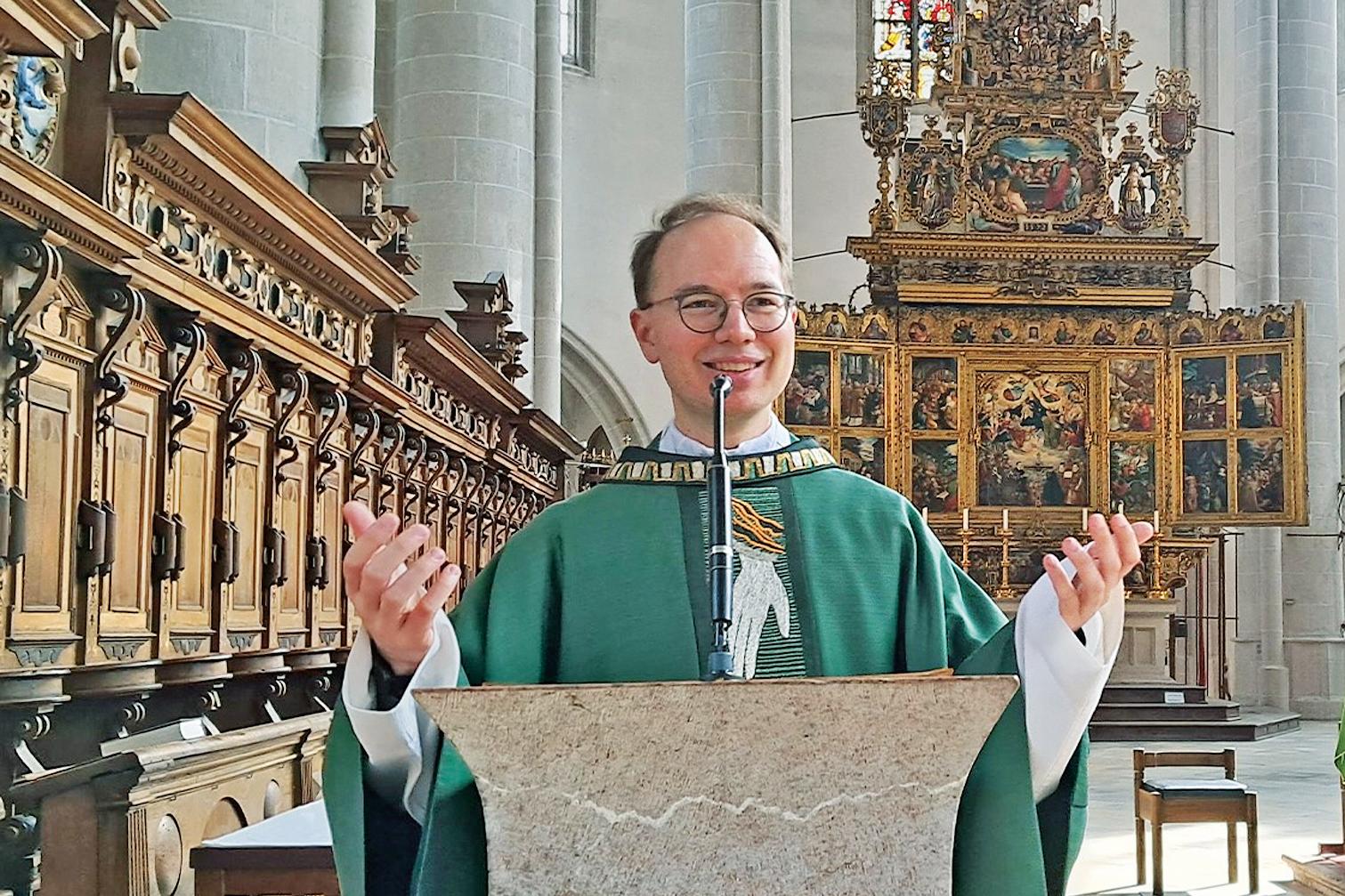 Von der Freude zu sprechen, die Jesus durch die Teilnahme an der Eucharistie schenkt, ist Prof. Dr. Marco Benini besonders wichtig.