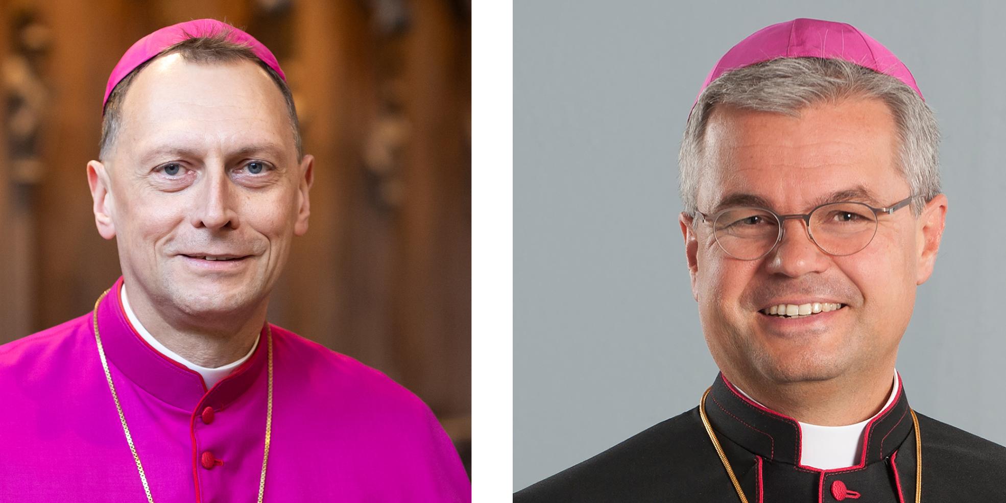 Herwig Gössl (links) und Udo Bentz. (c) Bistum Mainz/Erzbistum Bamberg/Dominik Schreiner Herwig Gössl (links) und Udo Bentz.